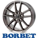 Borbet W 7,0X17 5/112 ET43 Mistral Anthracite Glossy