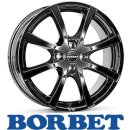 Borbet LV4 5,5X14 4/108 ET43 Black Glossy