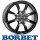 Borbet LV4 5,5X14 4/108 ET43 Black Glossy