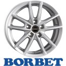 Borbet W 7,0X17 5/112 ET48 Crystal Silver