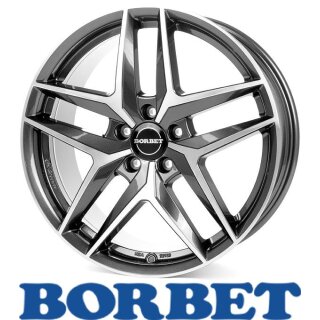 Borbet Z 8,0X19 5/112 ET44 Mistral Anthracite Glossy Polished