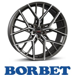 Borbet BY 8,0X18 5/112 ET44 Titan Polished matt