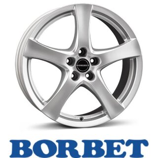 Borbet F 6,5X16 4/98 ET35 Brilliant Silver