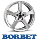Borbet F 6,5X16 4/98 ET35 Brilliant Silver