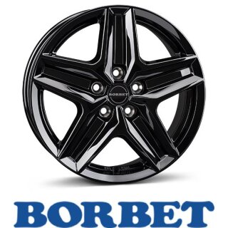 Borbet CWZ 7,5X18 5/120 ET53 Black Glossy