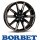 Borbet LX18 8,0X18 5/108 ET45 Black Glossy Gold Spoke Rim