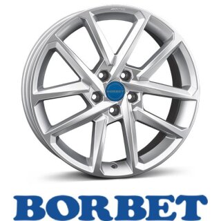 Borbet N 6,5X17 5/114,30 ET45 Crystal Silver