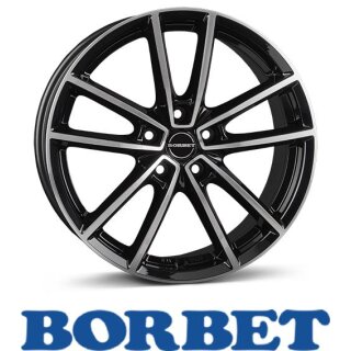 Borbet W 8,0X20 5/112 ET27 Black Polished Glossy