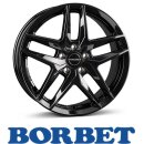 Borbet Z 7,0X17 5/112 ET44,5 Black Glossy
