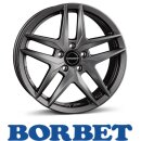 Borbet Z 7,0X17 5/112 ET44,5 Dark Grey matt