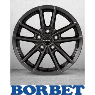 Borbet W 8,0X19 5/108 ET45 Mistral Anthracite Glossy