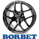 Borbet Y 8,5X19 5/112 ET44 Black Glossy