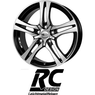 RC-Design RC26 7,5X17 5/108 ET45 Schwarz Front-poliert