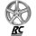 RC-Design RC24 6,5X16 4/100 ET48 Kristallsilber lackiert