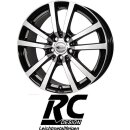 RC-Design RC25 8X18 5/120 ET50 Schwarz Front-poliert