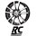 RC-Design RC25 8X18 5/120 ET50 Schwarz Front-poliert