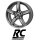 RC-Design RC24 6X15 5/100 ET38 Titan-Metallic lackiert