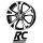 RC-Design RC17 8X18 5/110 ET35 Schwarz Front-poliert