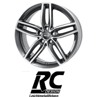 RC-Design RC29 8X18 5/108 ET45 Himalaya-Grey Front-poliert