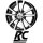 RC-Design RC25 8X18 5/108 ET42,5 Schwarz Front-poliert