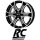 RC-Design RC31 7X17 6/130 ET57 Schwarz Front-poliert