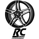 RC-Design RCD17 8,5X19 5/112 ET57 Schwarz Front-poliert