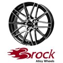 Brock B34 8,5X19 5/114,30 ET45 Schwarz Front-poliert