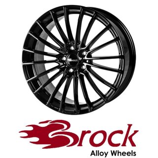 Brock B24 7X17 4/100 ET45 Schwarz lackiert