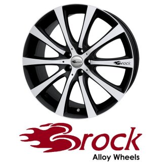 Brock B21 8X18 4/108 ET35 Schwarz-matt Front-poliert