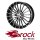 Brock B24 7X17 4/98 ET35 Schwarz Front-poliert