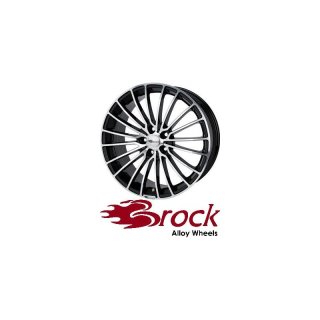 Brock B24 8X18 5/110 ET35 Schwarz Front-poliert