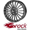 Brock B24 8X18 5/112 ET48 Schwarz Front-poliert