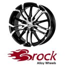 Brock B26 8X18 5/100 ET35 Schwarz Front-poliert