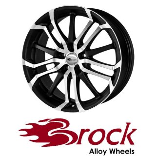 Brock B26 8X18 5/112 ET30 Schwarz-matt Front-poliert