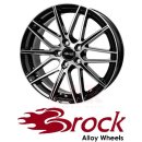 Brock B34 7,5X17 5/108 ET45 Schwarz Front-poliert