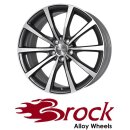 Brock B32 7,5X18 5/112 ET35 Himalaya-Grey Front-poliert