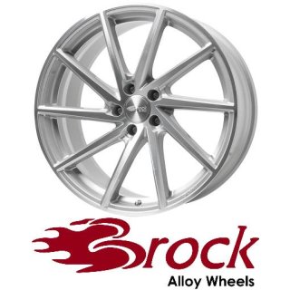 Brock B37 9,5X20 5/120 ET14 Kristallsilber Front-poliert