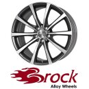 Brock B32 8,5X19 5/130 ET52 Himalaya-Grey Front-poliert