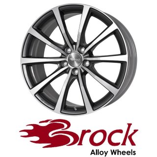 Brock B32 9,5X19 5/114,30 ET45 Himalaya-Grey Front-poliert