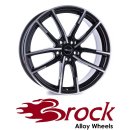 Brock B38 8X20 5/120 ET35 Schwarz Front-poliert