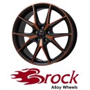 Brock B40 8X19 5/112 ET45 Black-Orange matt-lackiert
