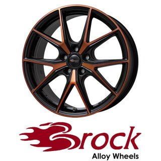 Brock B40 8X19 5/112 ET40 Black-Orange matt-lackiert