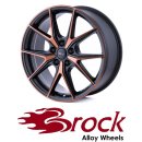 Brock B40 8X19 5/112 ET49 Black-Orange matt-lackiert