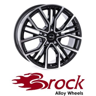 Brock B41 9,5X21 5/120 ET49 Schwarz Front-poliert