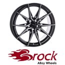 Brock B42 9,5X20 5/112 ET25 Schwarz Front-poliert