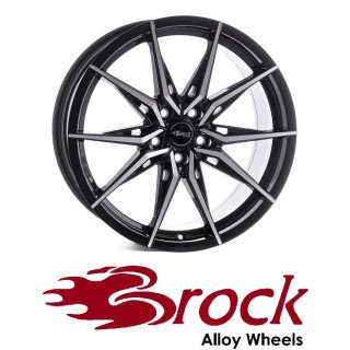 Brock B42 9,5X20 5/112 ET42 Schwarz Front-poliert