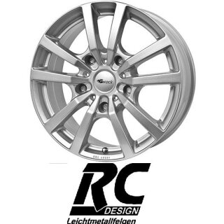 RC-Design RC25T 7,5X18 5/130 ET43 Kristallsilber lackiert