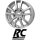 RC-Design RC25T 7,5X18 5/130 ET43 Kristallsilber lackiert