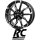 RC-Design RC34 6X16 4/100 ET49 Schwarz Front-poliert