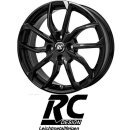 RC-Design RC34 6,5X17 4/100 ET43 Schwarz lackiert